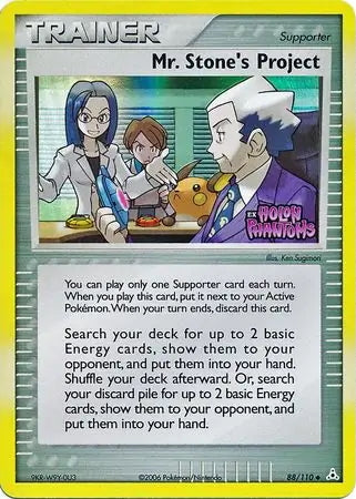 EX Holon Phantoms Mr. Stone’s Project #88/110 reverse holo